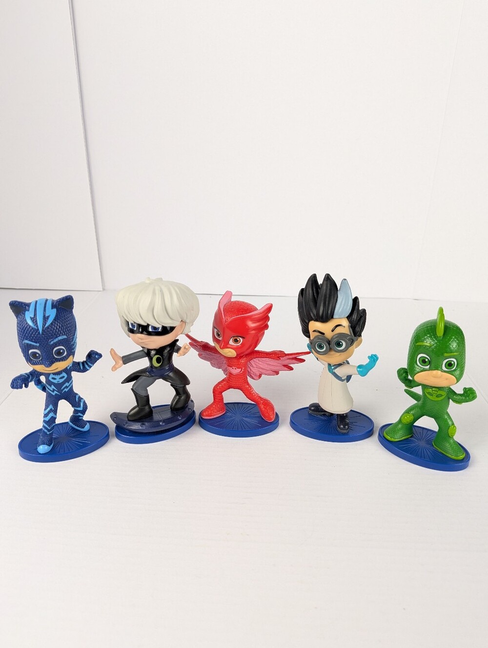 PJ Masks Set Of 5 Standing Figures 3" Catboy Owlette Just Play Collectibles